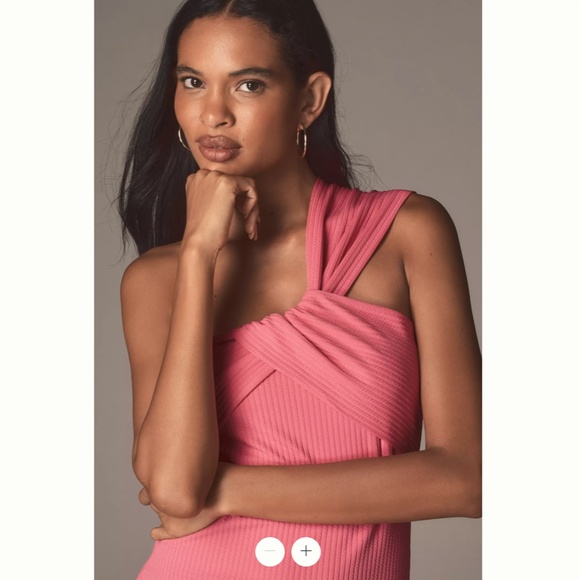 Anthropologie Porridge Antonia Twist-Front Ribbed Maxi Dress - Picture 4 of 4